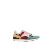 Ademende Sneakers met Leren en Stoffen Panelen Hoff , Multicolor , Dam...