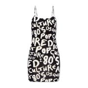 Pop 80's collectie jurk Dsquared2 , Black , Dames