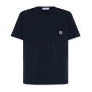 T-shirt met zak Stone Island , Blue , Heren