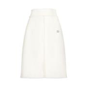 Crèmewitte Tweed Rok Dolce & Gabbana , White , Dames