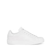 Portofino Leren Sneakers Dolce & Gabbana , White , Heren