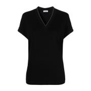 T-Shirts Brunello Cucinelli , Black , Dames