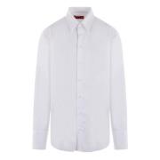 Witte Gestreepte Katoenen Overhemd 424 , White , Heren