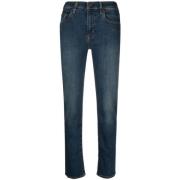 High-Rise Straight Jeans Levi's , Blue , Dames