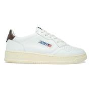 Heren Sneaker Medalist van Leer Wit/Bruin Autry , White , Heren