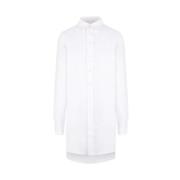 Witte Katoenen Poplin Overhemd met Lange Mouwen Sa Su Phi , White , Da...