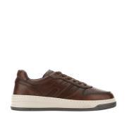 Leren Veterschoenen Hogan , Brown , Heren