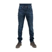 Slim Fit Jeans met Iconische Patches Jeckerson , Blue , Heren