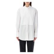 Ramsey Overhemd met Geplooide Kraag Isabel Marant , White , Dames