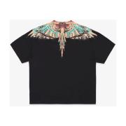 Grizzly Wings T-shirt Zwart Oranje Marcelo Burlon , Black , Heren