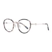 Ronde Metalen Optische Brillen in Roségoud Swarovski , Pink , Dames