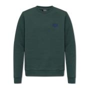Vert sweatshirt met logo A.p.c. , Green , Heren