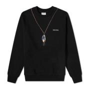 Zwarte Katoenen Sweatshirt met Lange Mouwen Marcelo Burlon , Black , H...