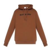Bruine Katoenen Sweatshirt met Logodetail Burberry , Brown , Heren