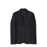 Stijlvolle Zwarte Wol Blazer Givenchy , Black , Heren