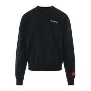 Zwarte Katoenen Sweatshirt met Logodetail Heron Preston , Black , Here...