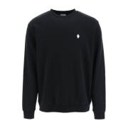 Zwarte Katoenen Sweatshirt met Logo Print Marcelo Burlon , Black , Her...