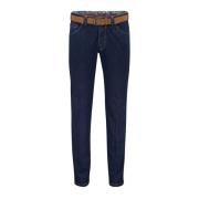 Blauwe Denim 5-Pocket Jeans Meyer , Blue , Heren