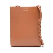 Mini Tas met Verstelbare Schouderband Jil Sander , Brown , Dames