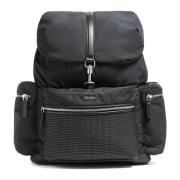 Zwarte Speciale Leren Rugzak Ermenegildo Zegna , Black , Unisex