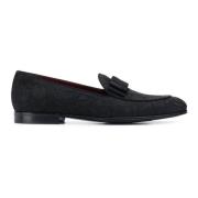 Zwarte Barok Jacquard Loafers Dolce & Gabbana , Black , Heren