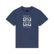 4G Sterren Print T-shirt Givenchy , Blue , Heren