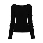 Zwart Sweater Set Twinset , Black , Dames