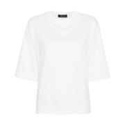 Witte Katoenen T-shirts en Polos met Kettingdetail Fabiana Filippi , W...