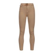 Figuurvormende Skinny Jeans Pinko , Beige , Dames