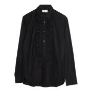 Pre-owned Silk tops Saint Laurent Vintage , Black , Dames