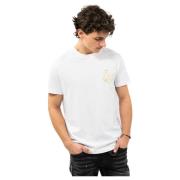 Grafisch Bedrukt T-Shirt Versace Jeans Couture , White , Heren