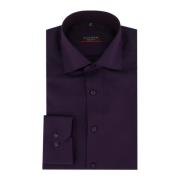Paarse casual overhemd Eterna , Purple , Heren