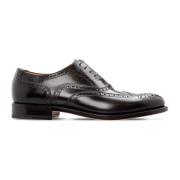 Klassieke zwarte kalfsleren Oxford schoenen Moreschi , Black , Heren