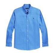 Klassiek Overhemd Ralph Lauren , Blue , Heren