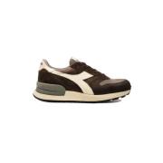 Bruine Lage Sneakers voor Heren Diadora , Brown , Heren