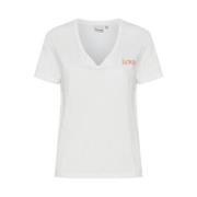 Stijlvolle Ss17 Dames T-shirt Ichi , White , Dames