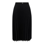 Geplooide wollen rok Givenchy , Black , Dames