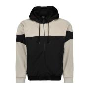 Bicolor Zip Sweatshirt Saint Laurent , Black , Heren