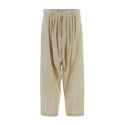 Trousers Woman Clothing Lemaire , Beige , Dames