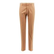 Stretch katoenen broek Ermenegildo Zegna , Brown , Heren