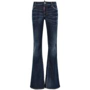 Donkerblauwe Flare Jeans Dsquared2 , Blue , Dames
