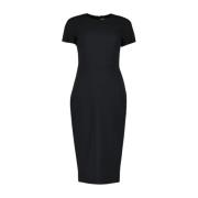 Lange Jurk met Rits Victoria Beckham , Black , Dames