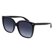 Zwart Grijs Zonnebril Gucci , Black , Unisex