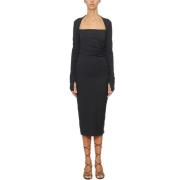 Lange Jurk Helmut Lang , Black , Dames