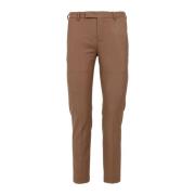 Ontspannen Fit Wollen Broek PT Torino , Brown , Heren