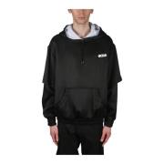 Stijlvolle hoodie voor mannen Gcds , Black , Heren