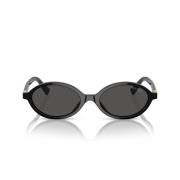 Miu Miu Mu04Zs Zonnebril Miu Miu , Black , Dames