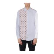 Katoenen Patchwork Shirt Aries , Multicolor , Heren