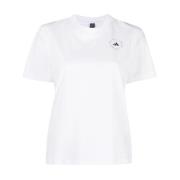 Logo-Print T-shirt in het wit Adidas by Stella McCartney , White , Dam...