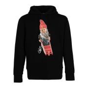 Katoenen Hoodie met Grafische Print JW Anderson , Black , Heren